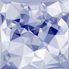 cubist triangular mosaic white and blue