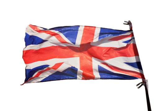 Underground sign of Westminster station in London, the UK. Cut out and isolated on transparent white background