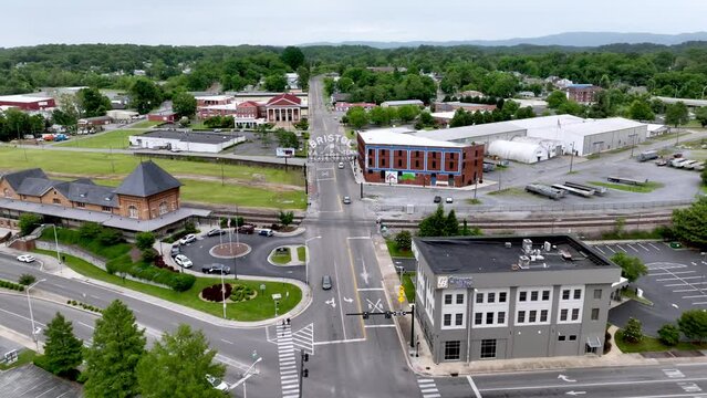 Bristol Tennessee, Virginia Sign, Welcome to Bristol