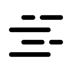 Obraz premium fog glyph icon