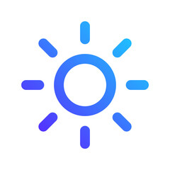 sun gradient icon