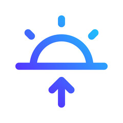 sunrise gradient icon