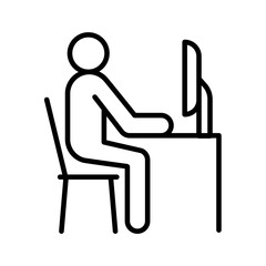 Office working icon