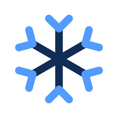 Obraz premium snowflake outline color icon