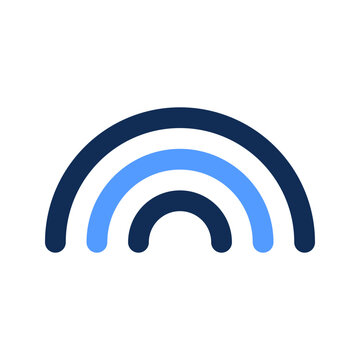 recommend clip art: rainbow outline color icon