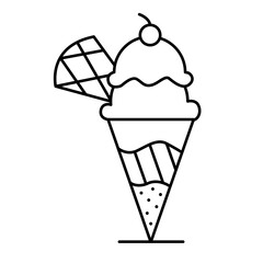 Fototapeta na wymiar Ice cream icon