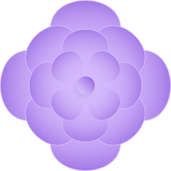 Flower, Element of floral paper cut. Paper cut of flower shape and spring symbol.