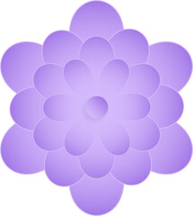 Flower, Element of floral paper cut. Paper cut of flower shape and spring symbol.