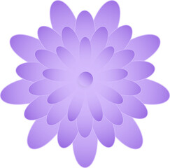 Obraz premium Flower, Element of floral paper cut. Paper cut of flower shape and spring symbol.