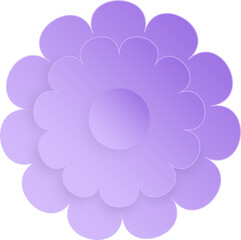 Flower, Element of floral paper cut. Paper cut of flower shape and spring symbol.