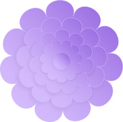 Flower, Element of floral paper cut. Paper cut of flower shape and spring symbol.