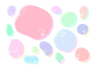 アクリル板のようなとろける丸の背景素材