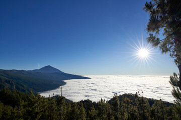 Blick auf den Teide auf Teneriffa, Spanien