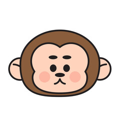 Cute monkey character element