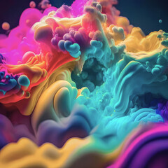 Bright and colorful gas background, textured background wallpaper.