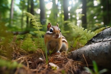 chipmunk in the forest