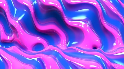 abstract background with pink and blue waves