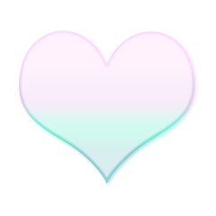 Transparent Gradient Heart