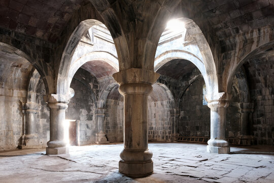 Inside of Saint Nshan Narthex. Haghpat Monastery, Armenia.