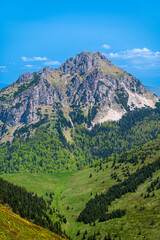 Mount Velky Rozsutec. Colorful spring mountain landscape of the Mala Fatra, Slovakia.
