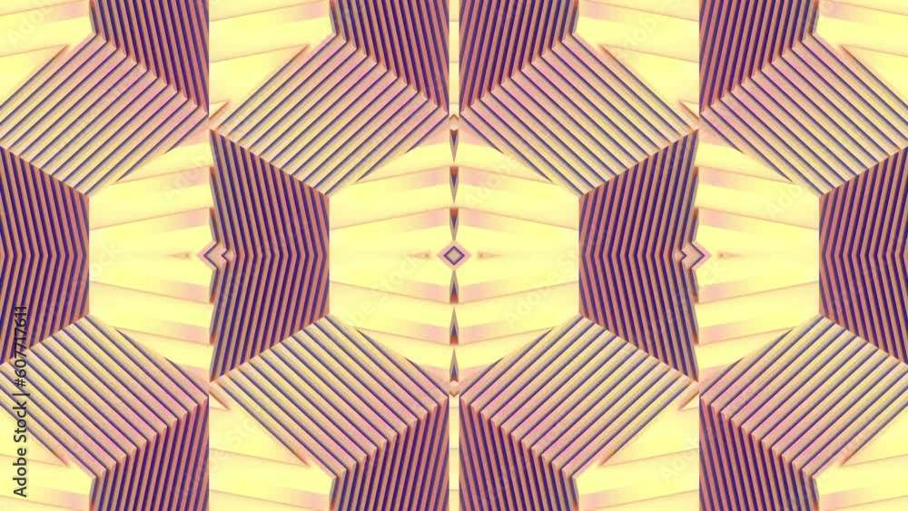 Poster multicolored striped texture creates a kaleidoscopic pattern. abstract creative design background. d