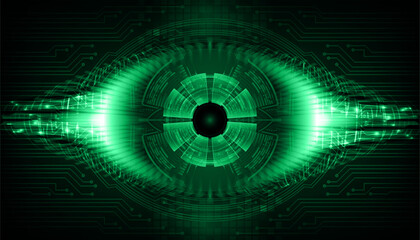 eye cyber circuit future technology concept background