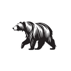 Obraz na płótnie Canvas Bear Vector illustration. Bear Vintage Logo