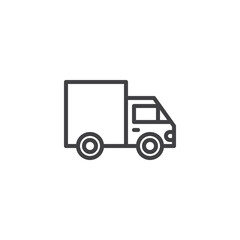 Delivery truck line icon