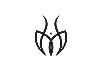 body with leaf beauty skin care logo design