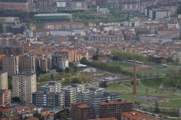 Buildings in the city of Bilbao