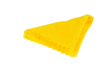 Rag microfiber isolated on a white background. Microfiber cleaning towel.