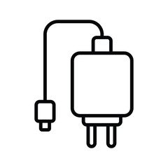 phone charger icon vector design template in white background