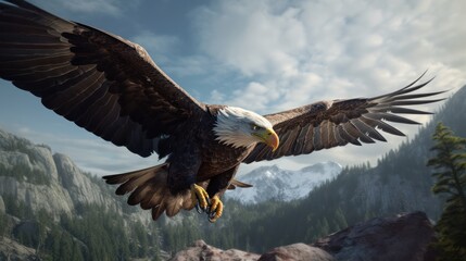 Obraz premium eagle in flight