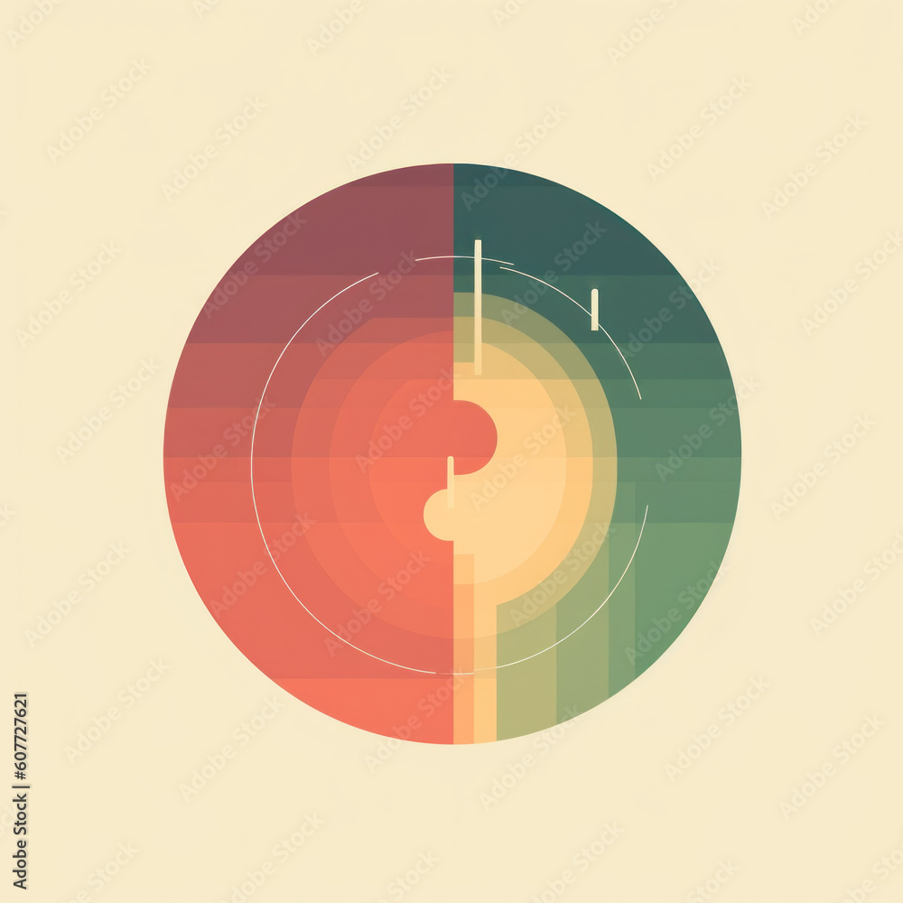 Poster a clock that is sitting on top of a table. generative ai image.