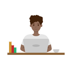 Man-Woman With Laptop