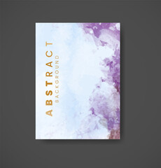 Cards with watercolor background. Design for your cover, date, postcard, banner, logo.