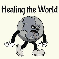 Healing the World With World Groovy Character design