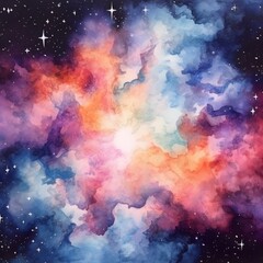 Nebula Abstract Art