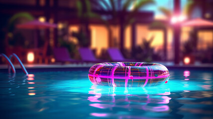 pool party neon