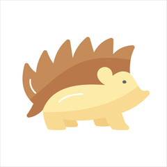 Creatively designed icon of hedgehog in editable style, easy to use and download