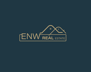 ENW Real Estate and Consultants Logo Design Vectors images. Luxury Real Estate Logo Design