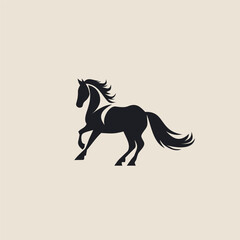 Horse logo design vector illustration