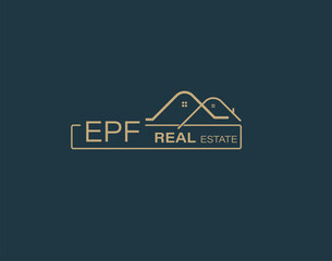 EPF Real Estate and Consultants Logo Design Vectors images. Luxury Real Estate Logo Design