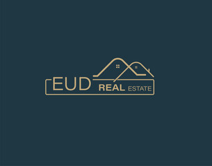 EUD Real Estate and Consultants Logo Design Vectors images. Luxury Real Estate Logo Design