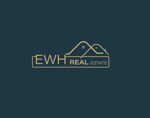 EWH Real Estate and Consultants Logo Design Vectors images. Luxury Real Estate Logo Design