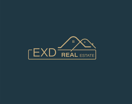EXD Real Estate and Consultants Logo Design Vectors images. Luxury Real Estate Logo Design