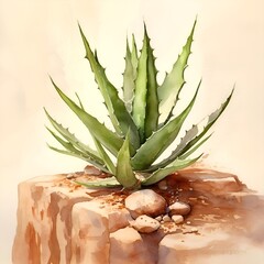 aloe vera plant in a pot