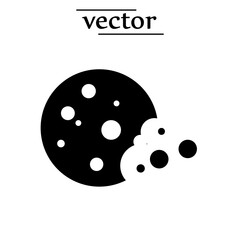 Vector Cookie Icon flat illustration on white background..eps