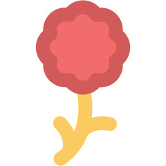 Leaves icon in bold line design 