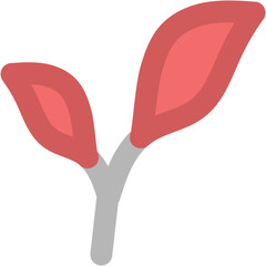 Plant icon in editable line vector